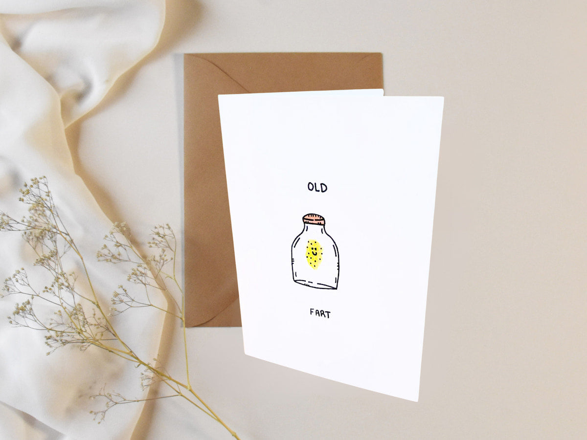 "You Old Fart" - Handmade Greeting Card