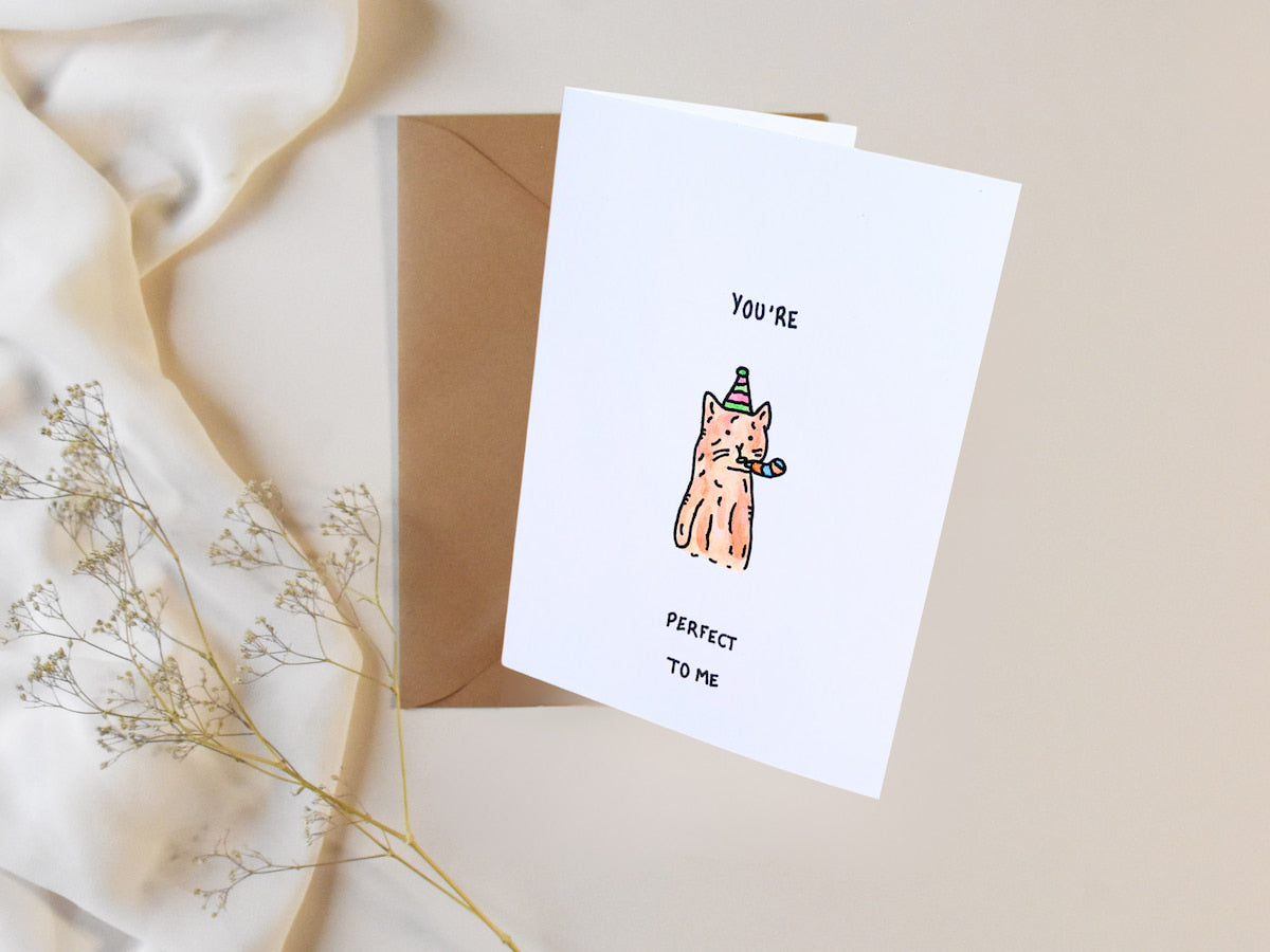 "Let's Get The Pawty Started" - Handmade Greeting Card