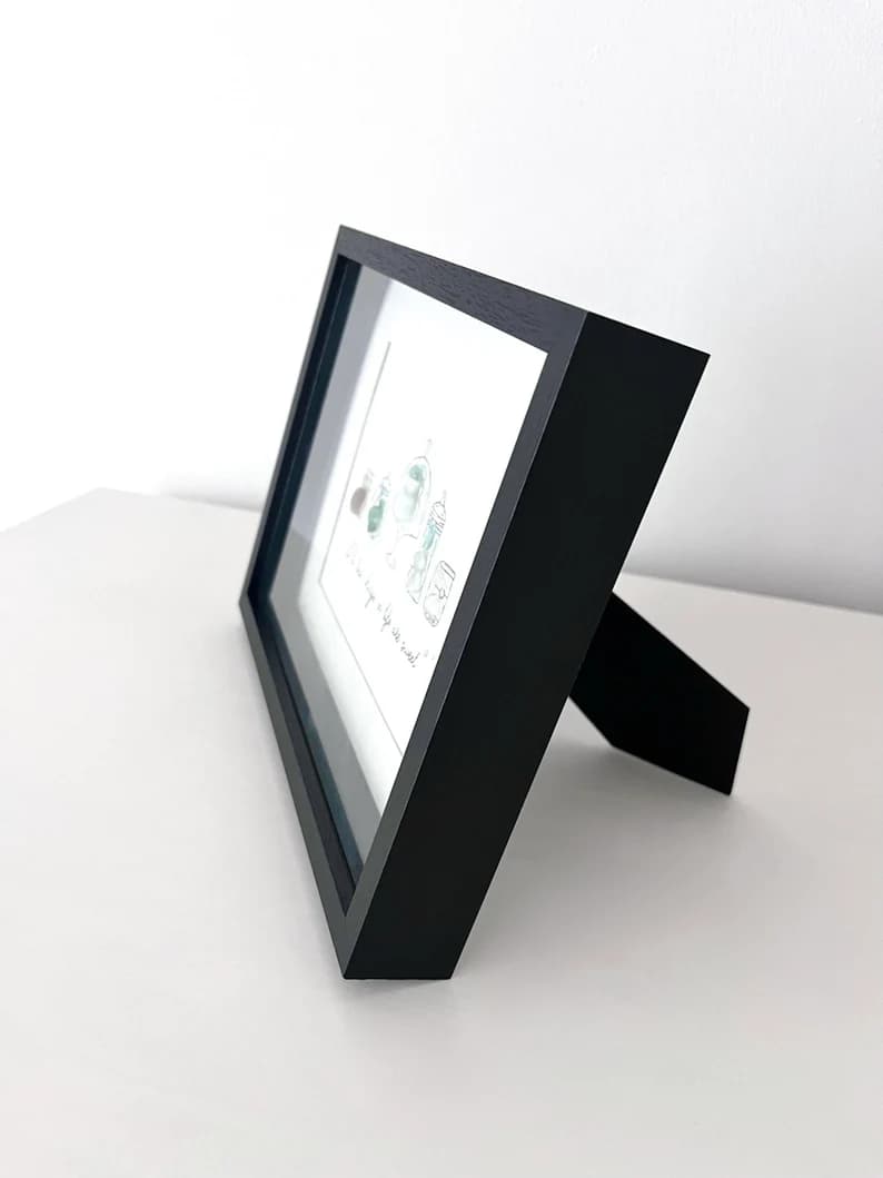 "Bakery Decor" - Regalo de Marco de Fotos Personalizado con Cristal de Mar
