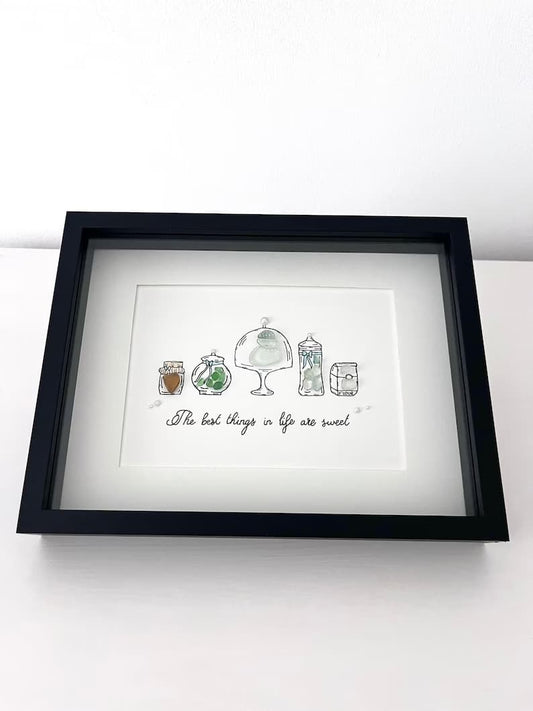 "Bakery Decor" - Regalo de Marco de Fotos Personalizado con Cristal de Mar