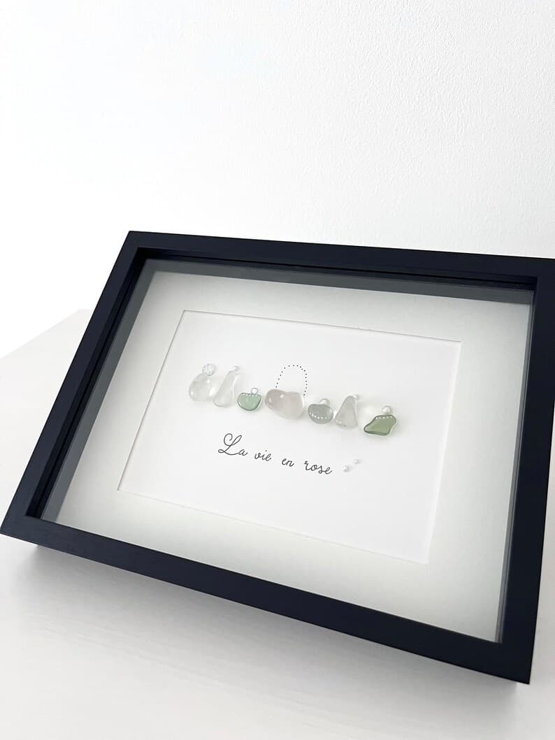"Frascos de Perfume" - Regalo Personalizado de Cuadro de Cristal de Mar