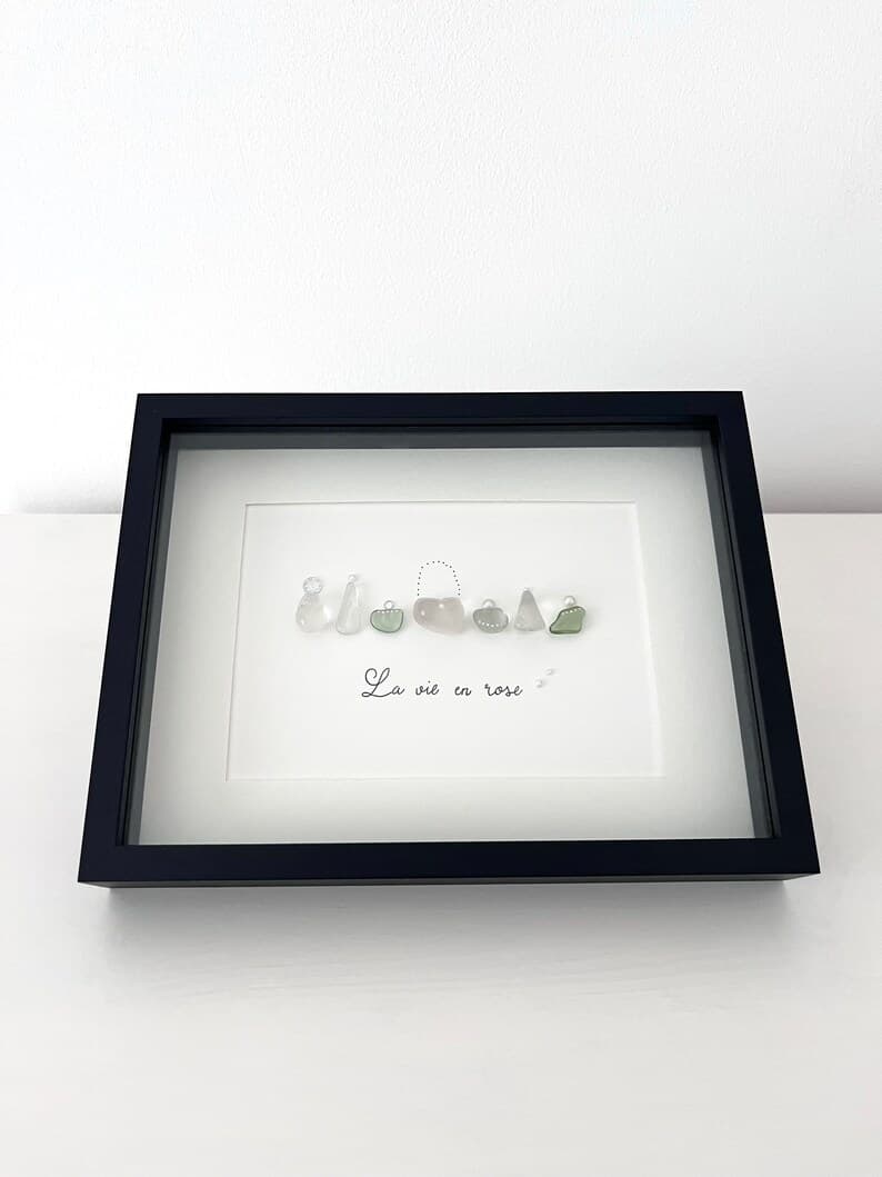 "Frascos de Perfume" - Regalo Personalizado de Cuadro de Cristal de Mar