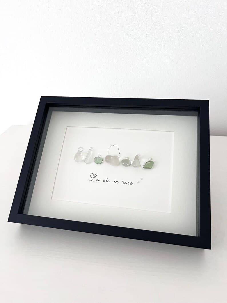 "Frascos de Perfume" - Regalo Personalizado de Cuadro de Cristal de Mar