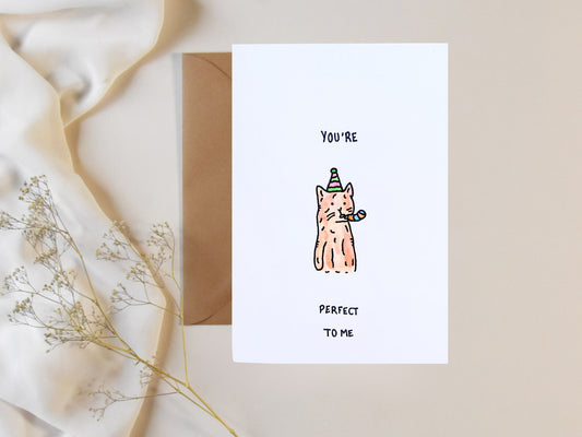 "Let's Get The Pawty Started" - Handmade Greeting Card
