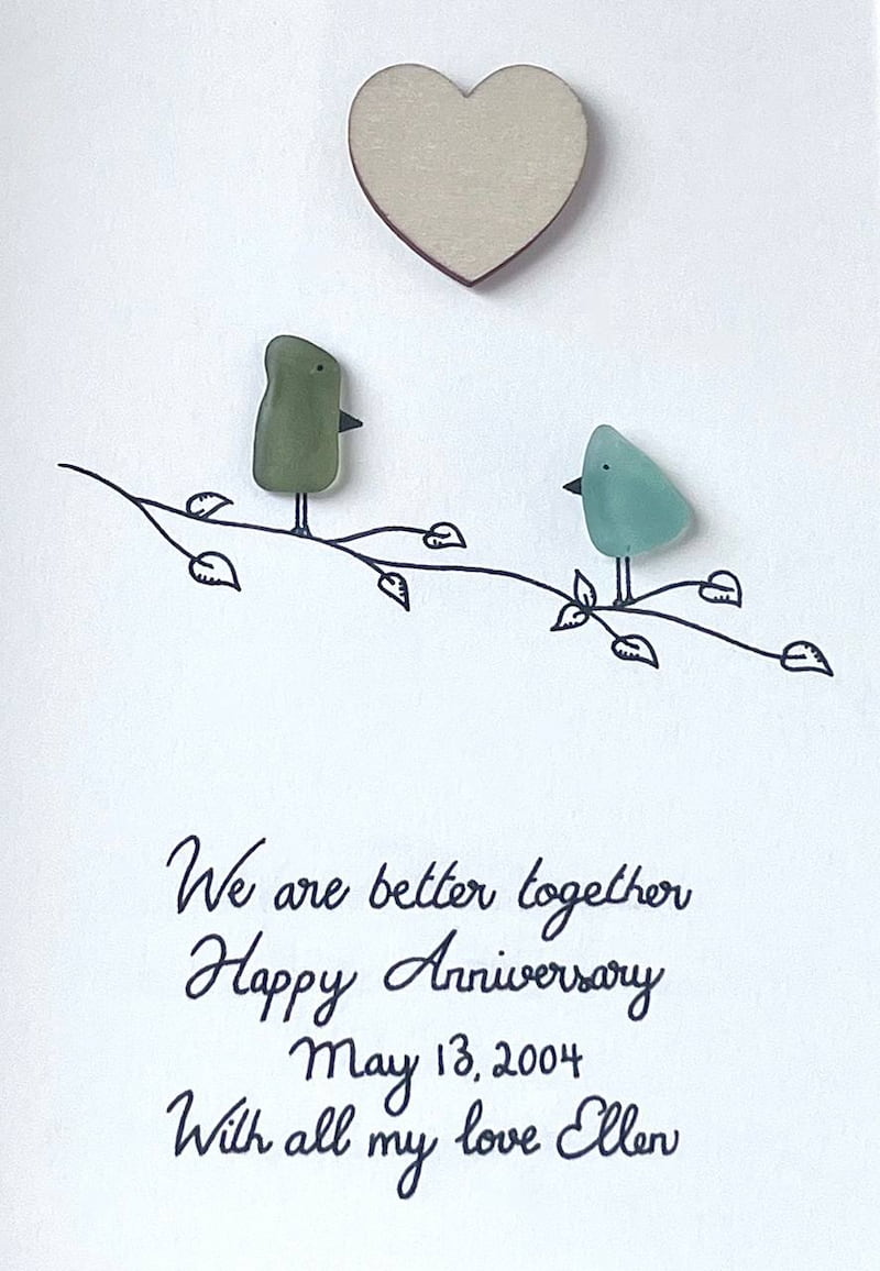 "Juntos Somos Mejores" - Regalo Personalizado de Cristal de Mar